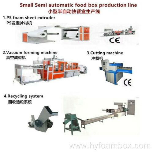 XPS Foam Sheet Food Container Cutting Machine